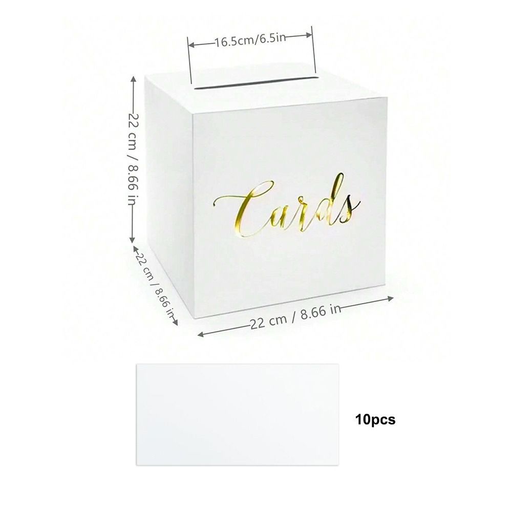 Wedding Card Box - Envelope Boxes White Black Wedding Card