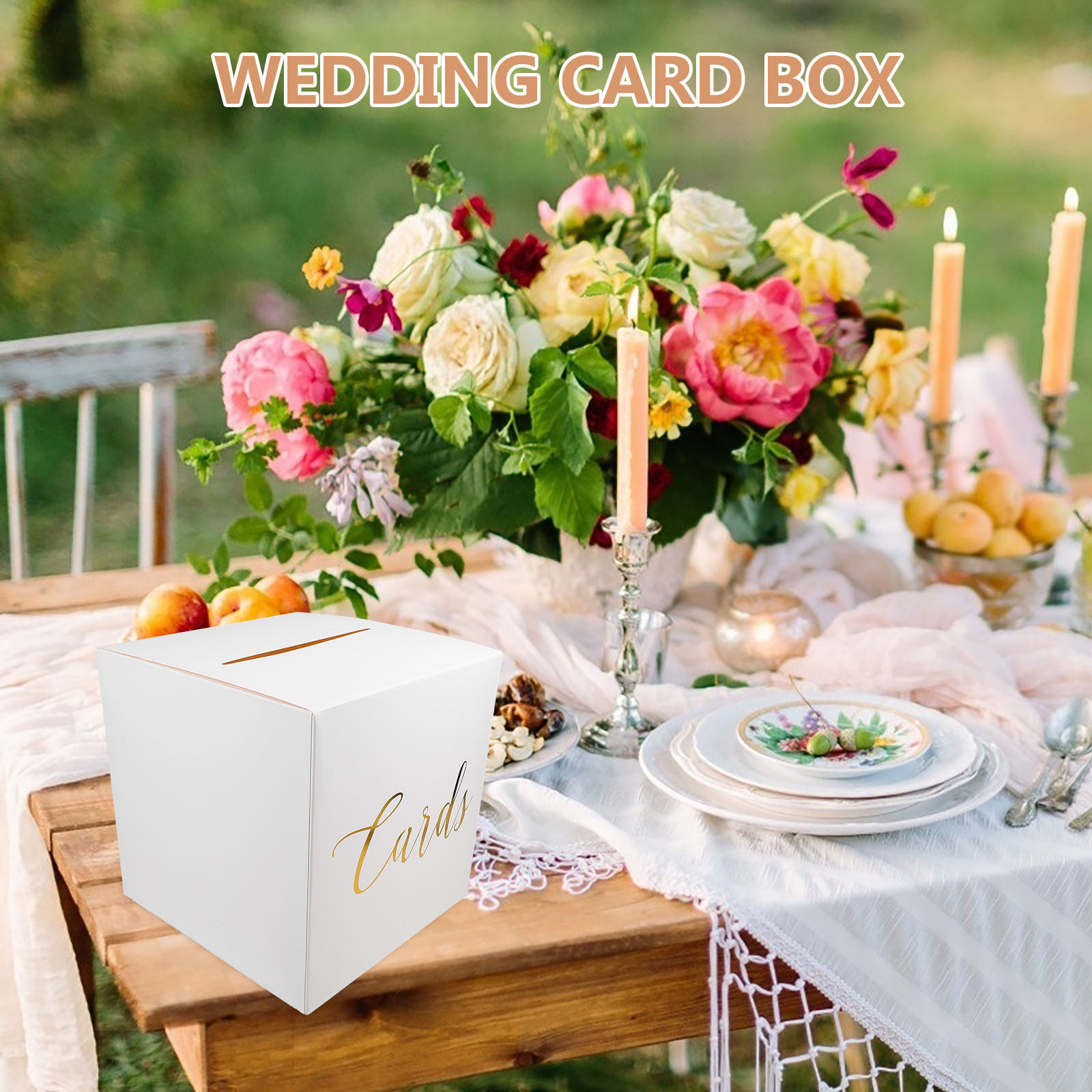 1Set Wedding Card Box Reusable - Wedding Card Box ulasan dan harga