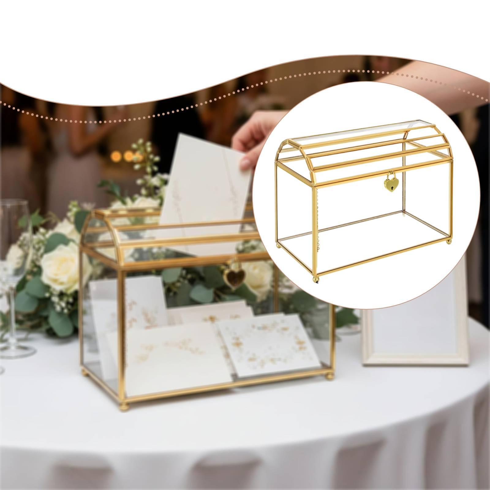 Glass Wedding Card Box Storage - Wedding Card Box ulasan dan harga