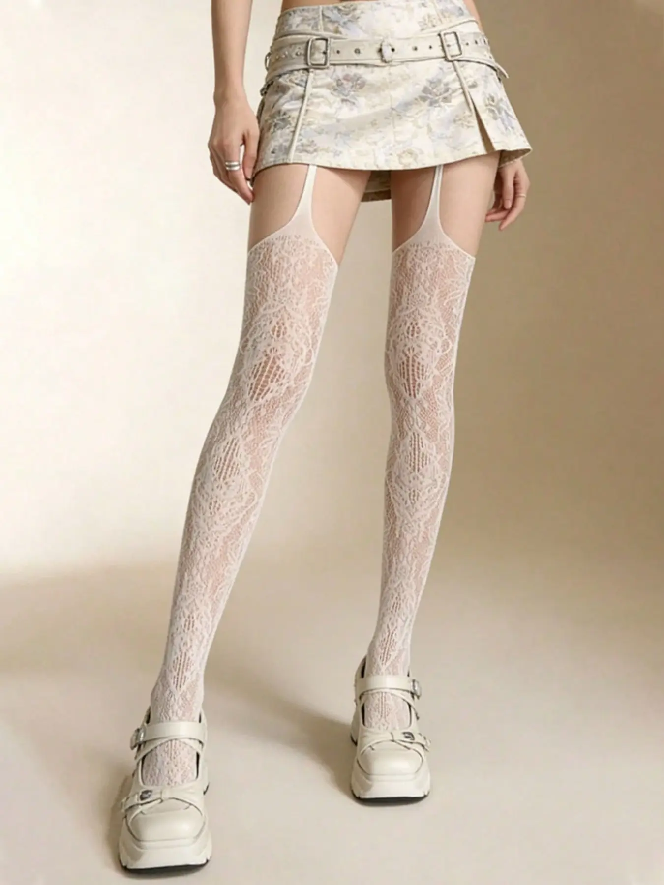 3 Pairs Floral Strappy Fishnet - Good Floral & Wedding Decor Supply Photos ulasan dan harga