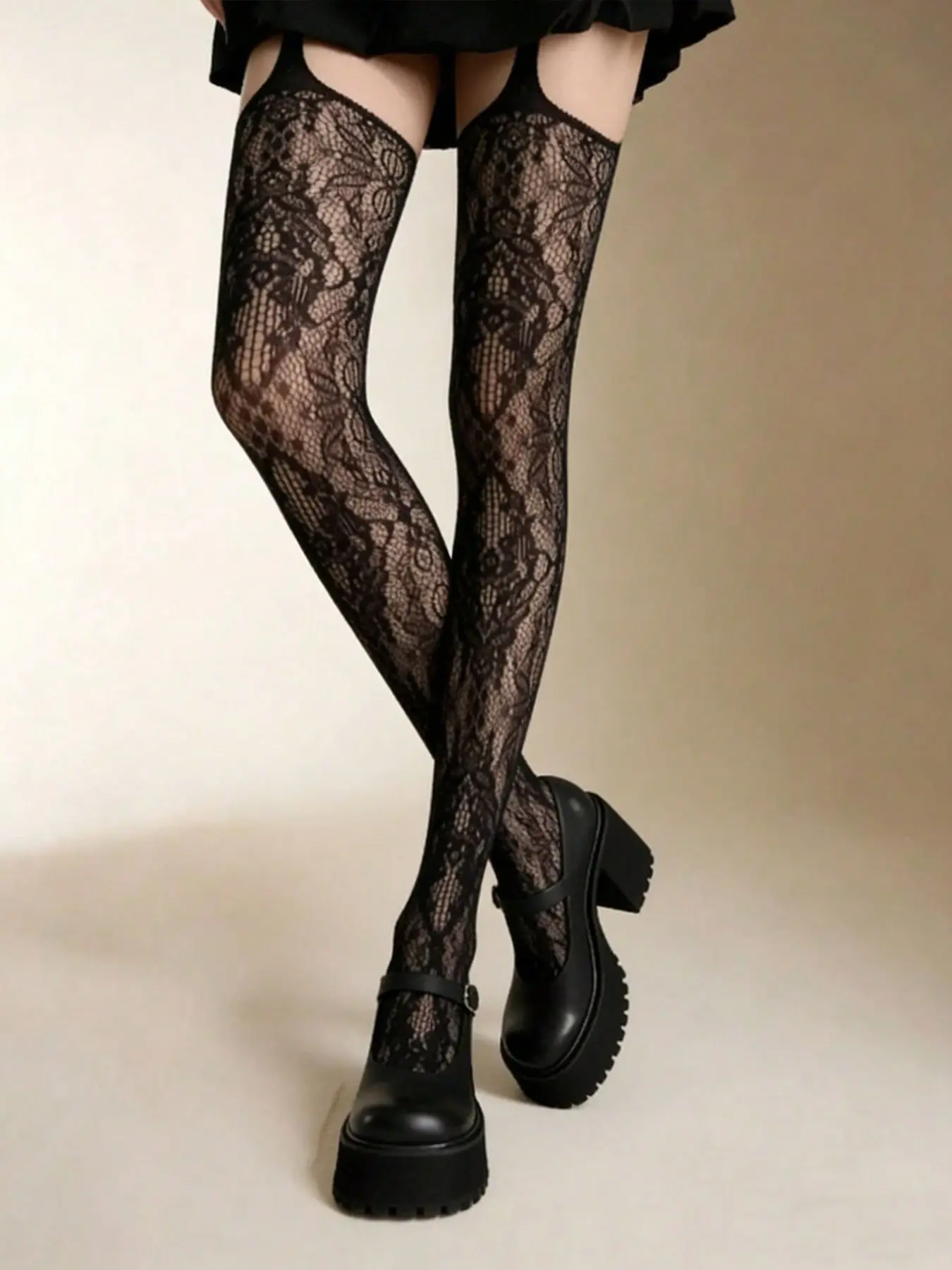 3 Pairs Floral Strappy Fishnet - Good Floral & Wedding Decor Supply Photos ulasan dan harga
