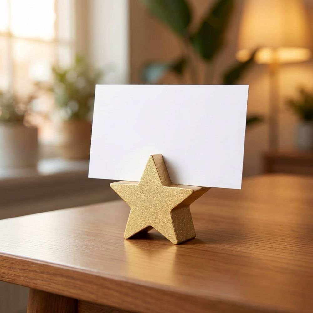 12PCS Star Heart Shaped Table  - Table Number Gold ulasan dan harga