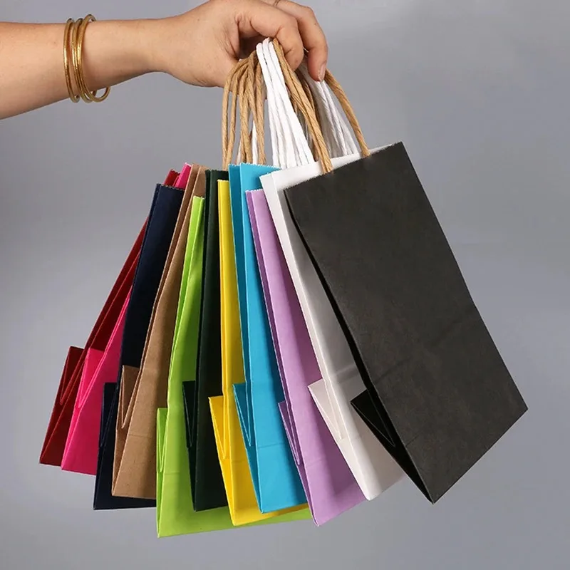 10/30/50pcs Kraft Paper Bag wi - Wedding/Event Supply Store ulasan dan harga